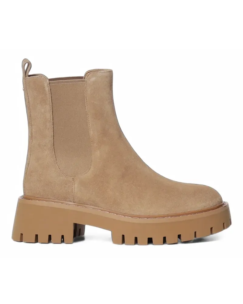 Michael Kors Asher suede lug boots - Nude Nude