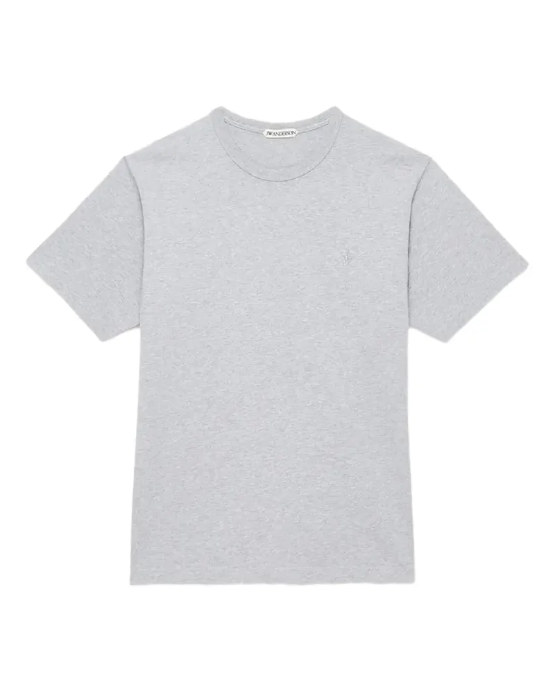 J.W.Anderson Besticktes T-Shirt mit Anker - Grau Grau