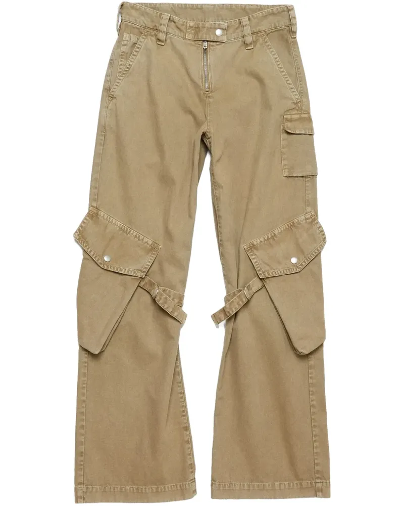 Acne Studios Cargohose mit Riemendetail - Nude Nude