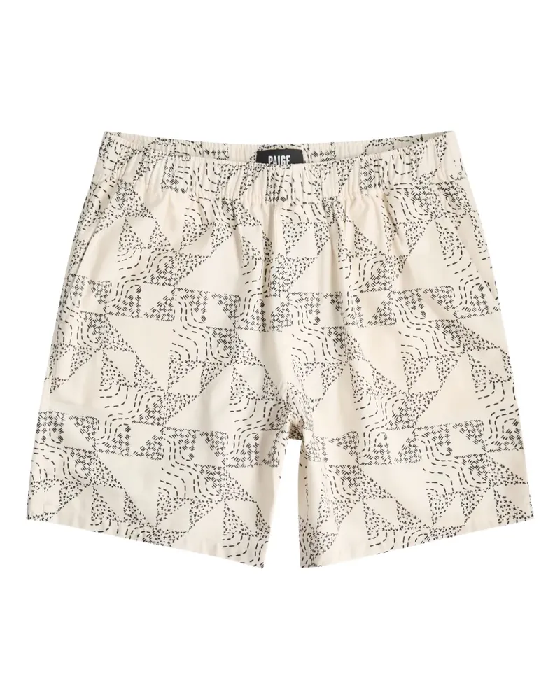 Paige Gemusterte Shorts mit Stretchbund - Nude Nude