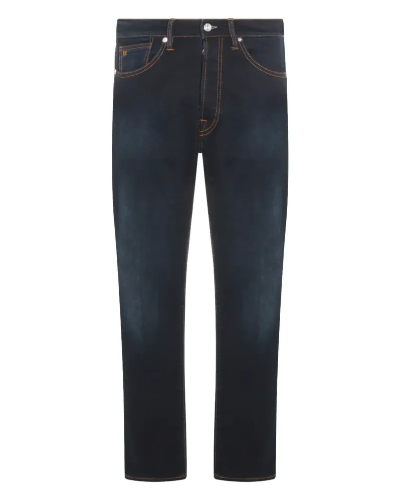 nine:inthe:morning contrast-stitch jeans - Blau Blau