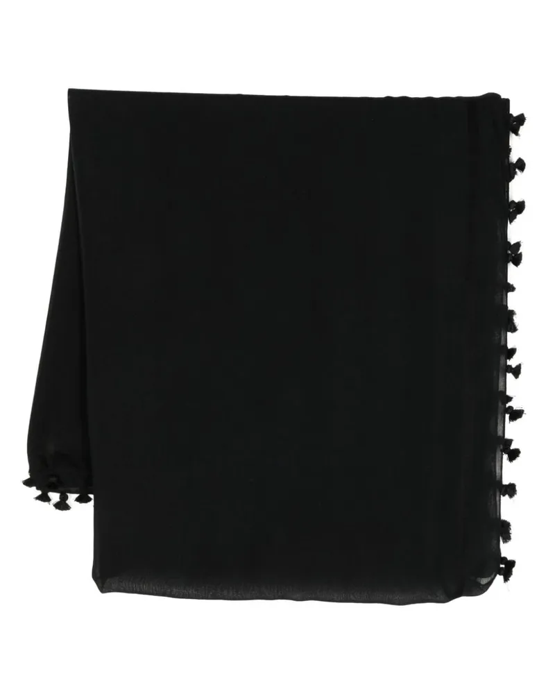 Melissa Odabash Kaftan mit Pompon - Schwarz Schwarz