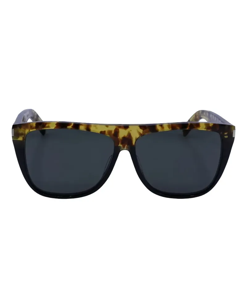 Saint Laurent tortoiseshell-effect sunglasses - Schwarz Schwarz