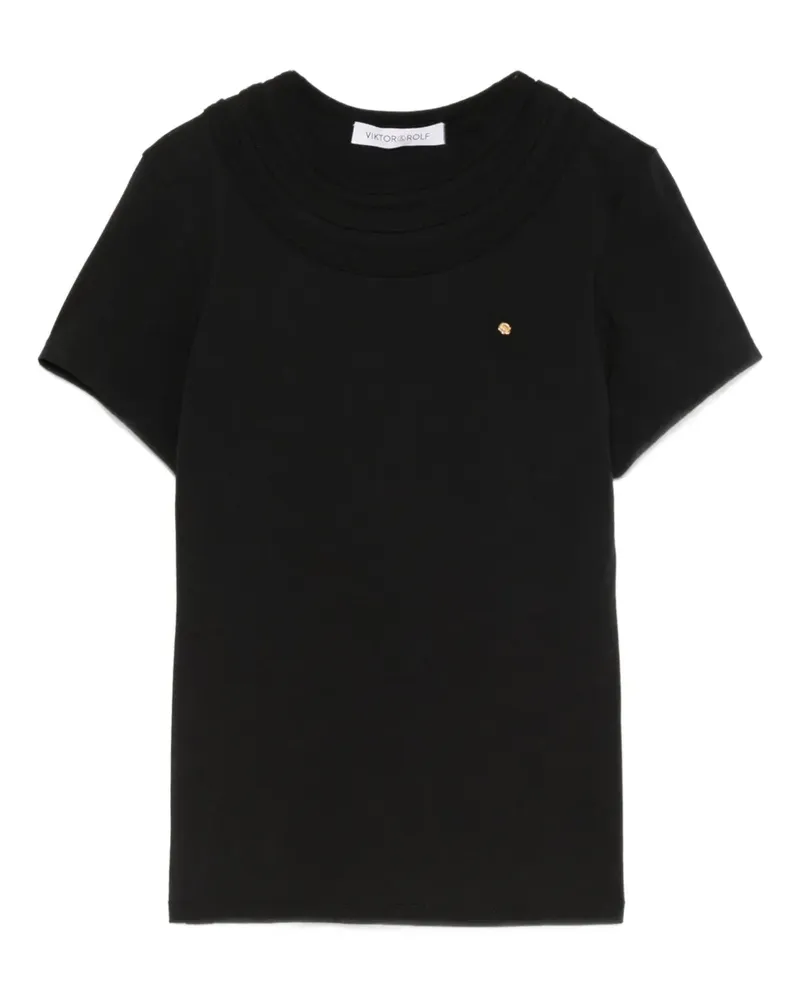 Viktor & Rolf T-Shirt mit rundem Ausschnitt - Schwarz Schwarz