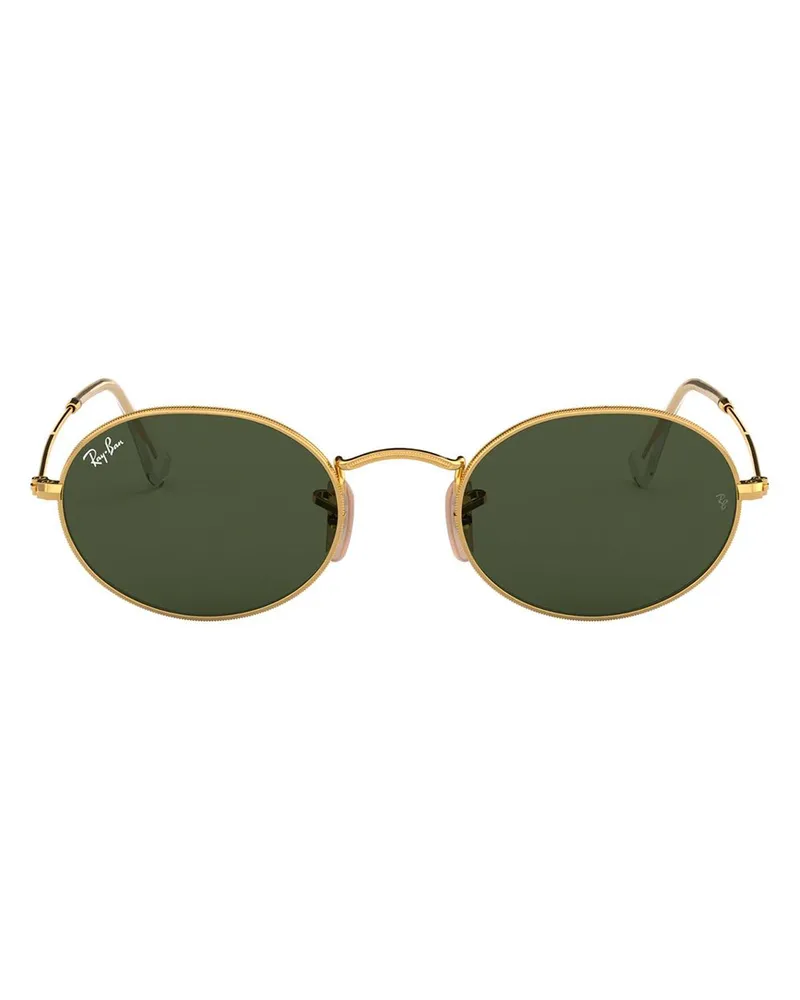Ray Ban Sonnenbrille mit ovalem Gestell - Gold Gold