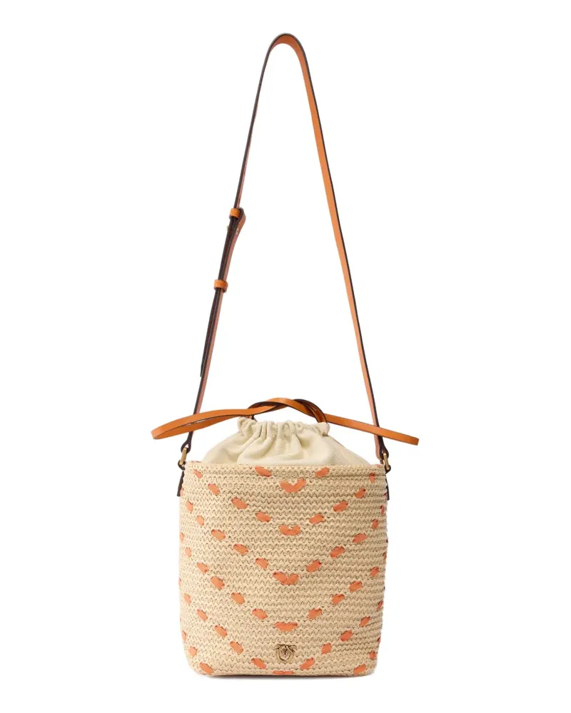 Pinko Gewebte Beuteltasche - Nude Nude
