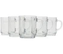 x Duralex Set aus sechs Tassen aus Glas