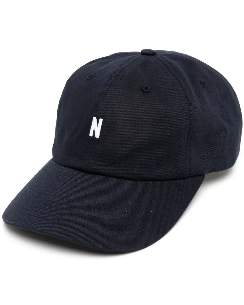 Norse Projects Baseballkappe mit Logo-Stickerei - Blau Blau