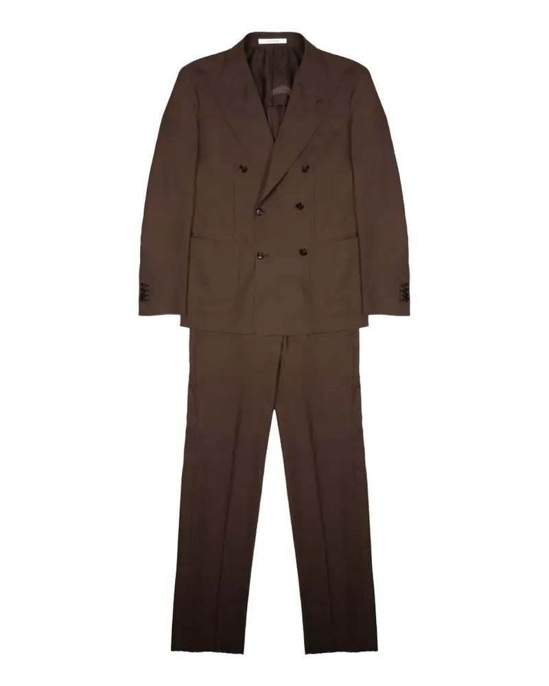 Tagliatore double-breasted two-piece suit - Braun Braun
