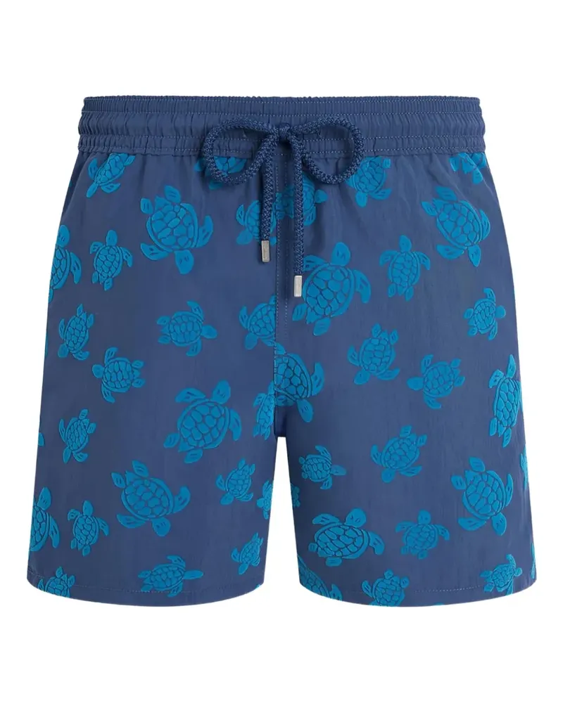 Vilebrequin Badeshorts mit Schildkröten-Print - Blau Blau