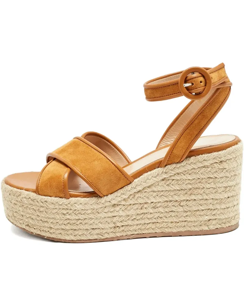 Gianvito Rossi 2024 Espadrilles aus Wildleder 90mm - Orange Orange