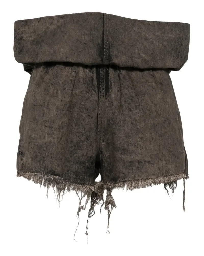 Rick Owens Gerippte Strickhose - Schwarz Schwarz