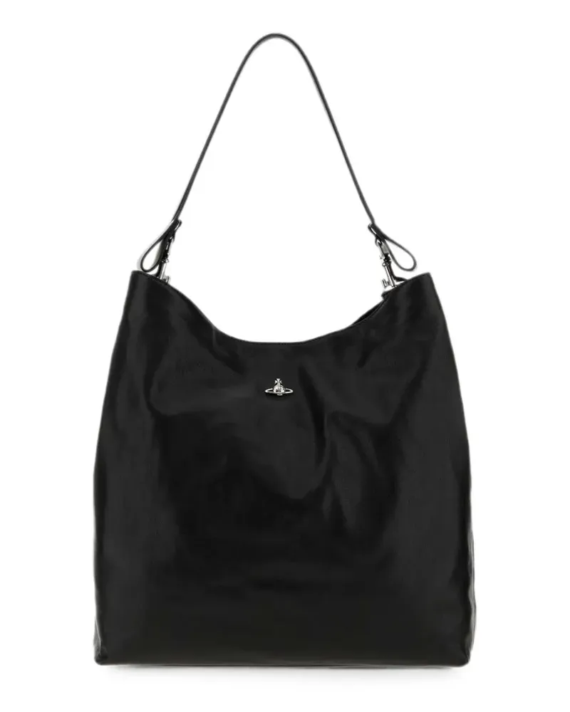 Vivienne Westwood Große Schultertasche - Schwarz Schwarz
