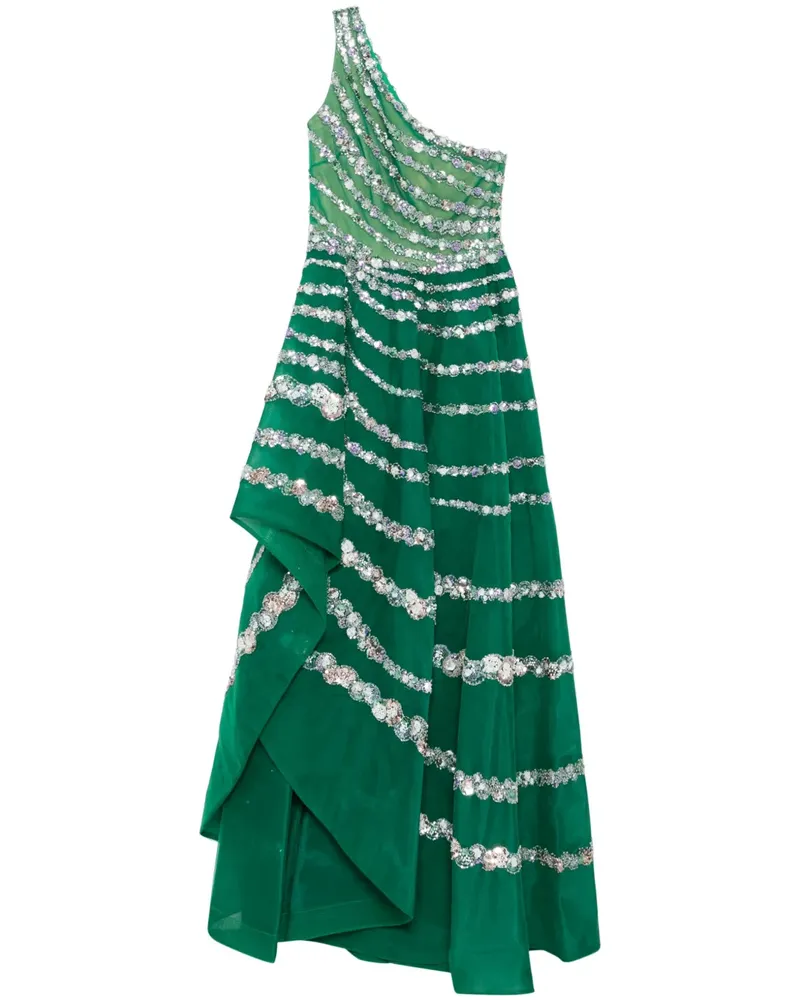 Saiid Kobeisy Asymmetrisches Kleid - Grün Grün