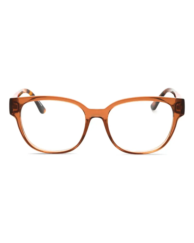 Lacoste Brille mit rundem Gestell - Braun Braun