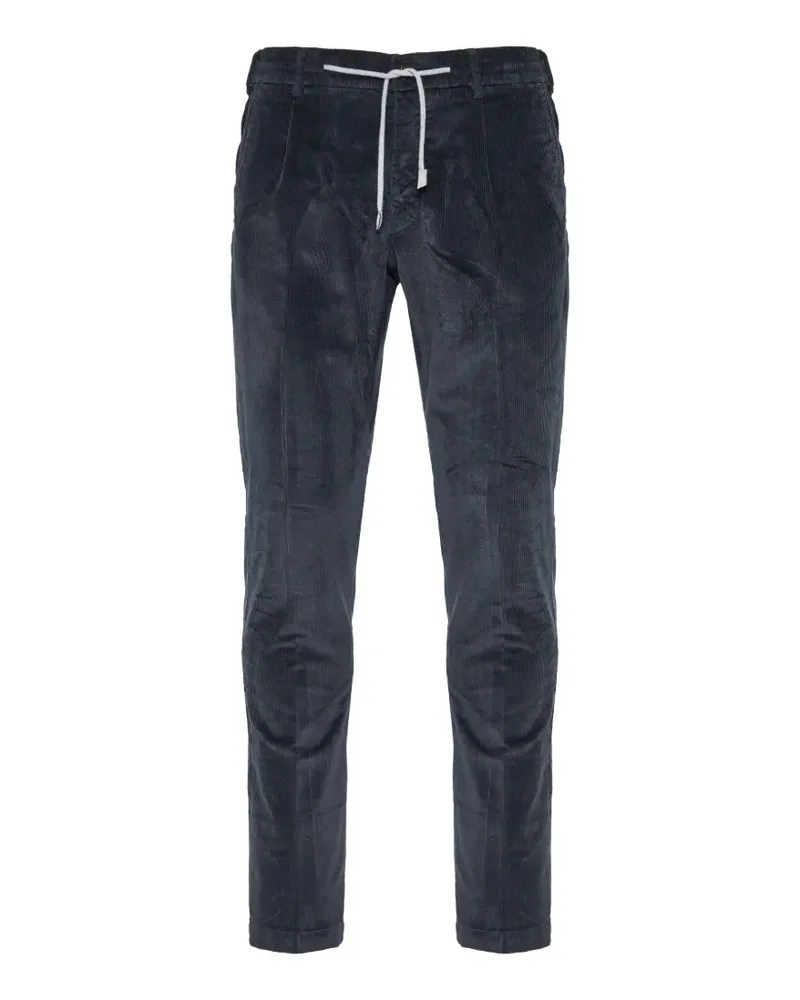 Eleventy corduroy drawstring trousers - Blau Blau
