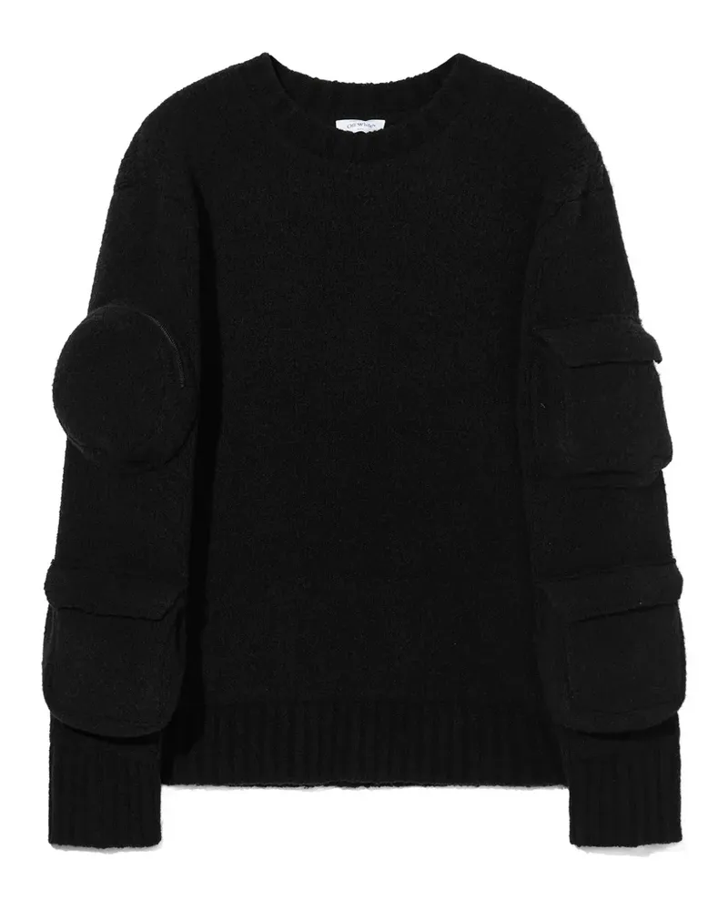 OFF-WHITE Pullover mit Tasche - Schwarz Schwarz