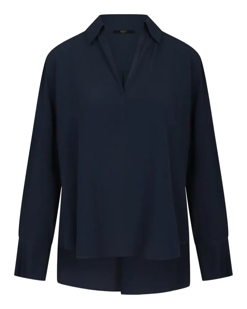 Seventy V-neck long-sleeve shirt - Blau Blau