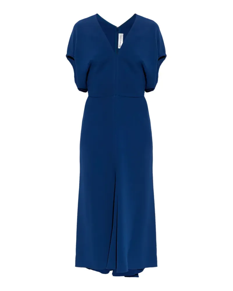 Victoria Beckham Edith Midikleid - Blau Blau