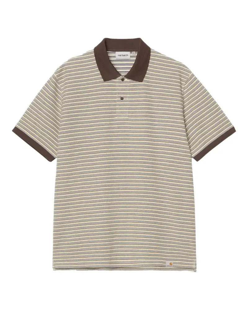 Carhartt WIP Gestreiftes Dion Poloshirt - Nude Nude