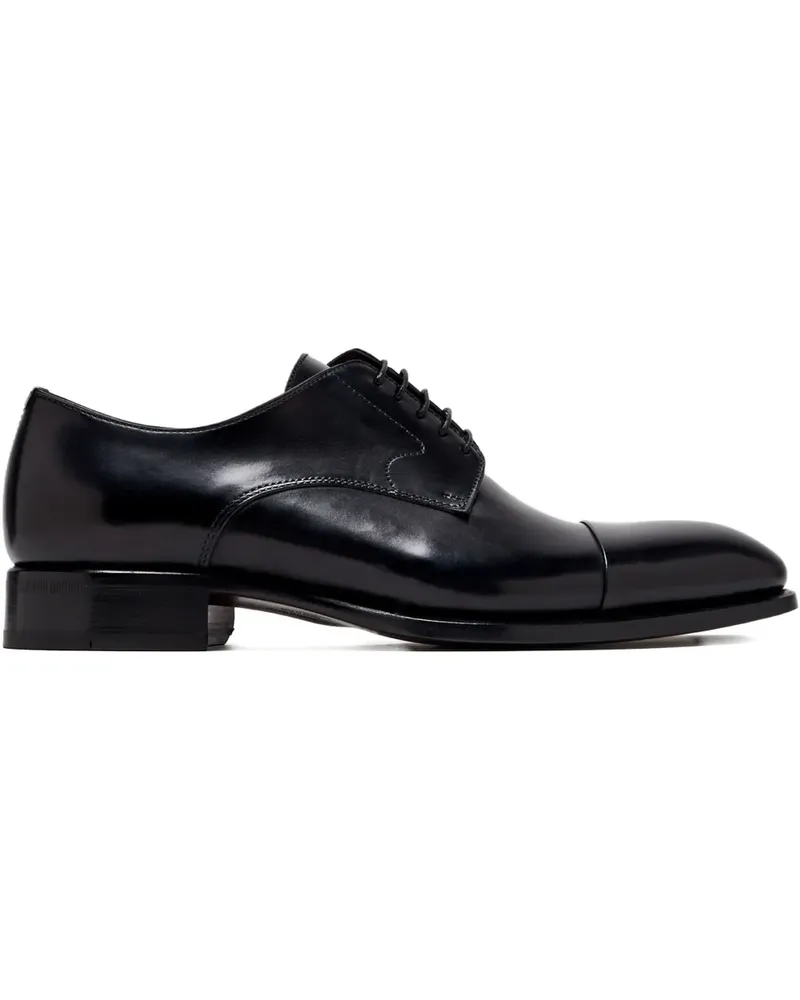 Brioni Derby-Schuhe mit angeschnittener Kappe - Schwarz Schwarz