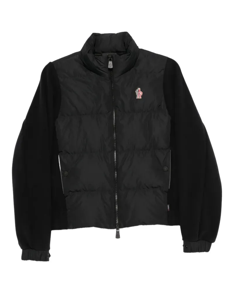 Moncler panelled quilted puffer jacket - Schwarz Schwarz