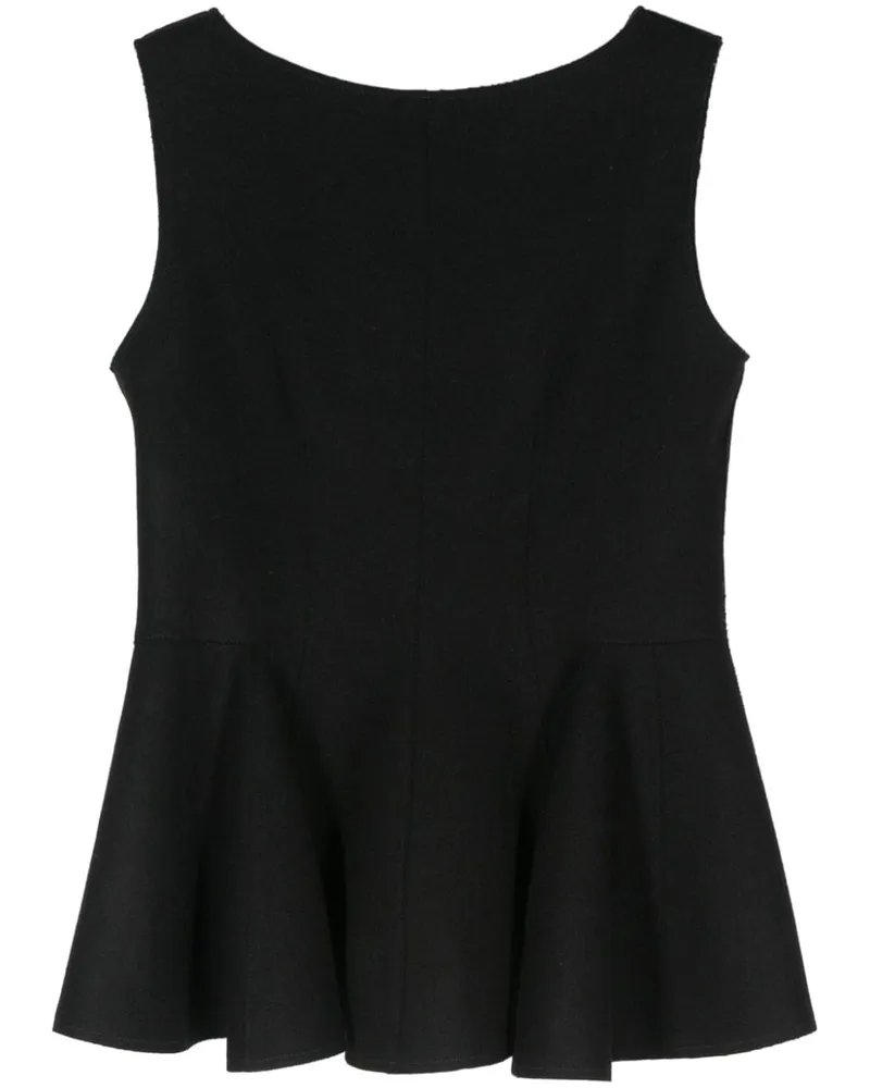 Lanvin Oberteil aus Wolle - Schwarz Schwarz