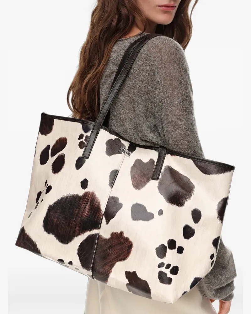 BIMBA Y LOLA Große Pony Tote Bag - Nude Nude