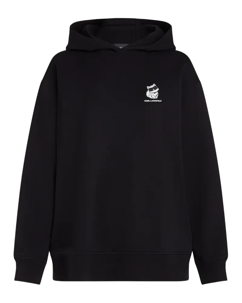 Karl Lagerfeld Ikon Choupette oversized hoodie - Schwarz Schwarz
