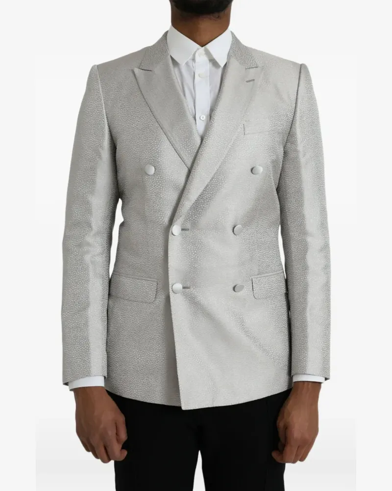 Dolce & Gabbana x Martini doppelreihiges Sakko - Grau Grau