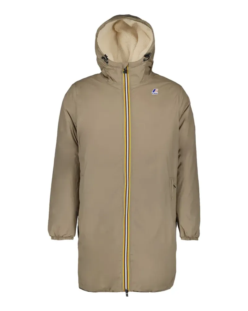 K-Way Le Vrai Eiffel 3.0 hooded parka coat - Nude Nude