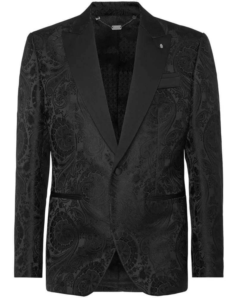 Billionaire Jacquard-Sakko - Schwarz Schwarz