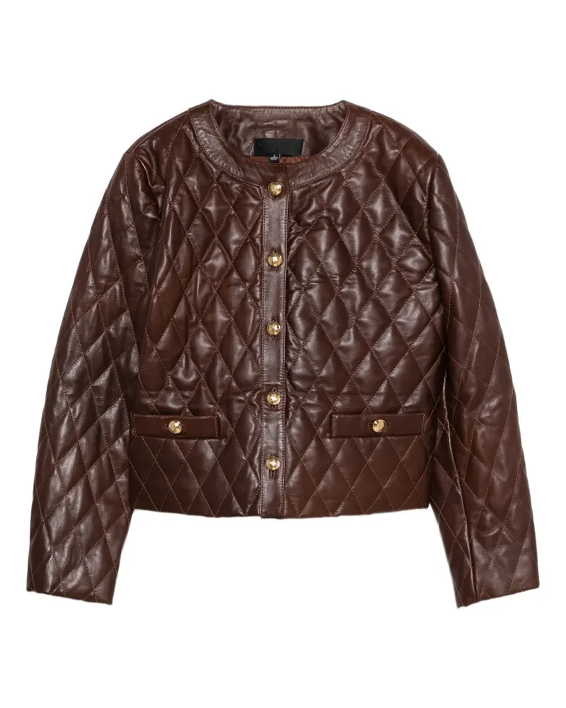 Nili Lotan Gesteppte Lederjacke - Rot Rot