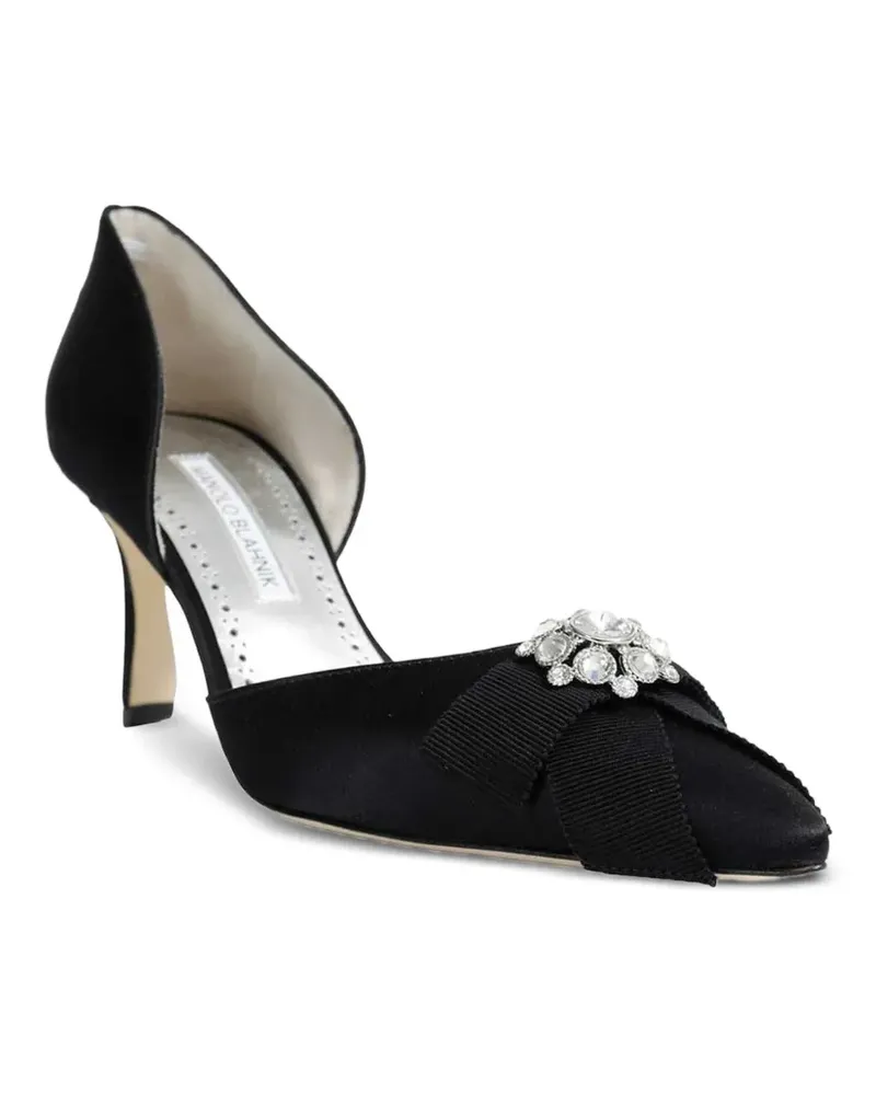 Manolo Blahnik Apidosa Pumps mit Kristallen - Schwarz Schwarz