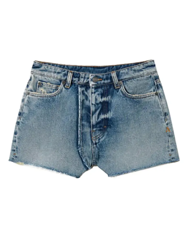 Twin-Set Jeans-Shorts mit ausgefranstem Saum - Blau Blau