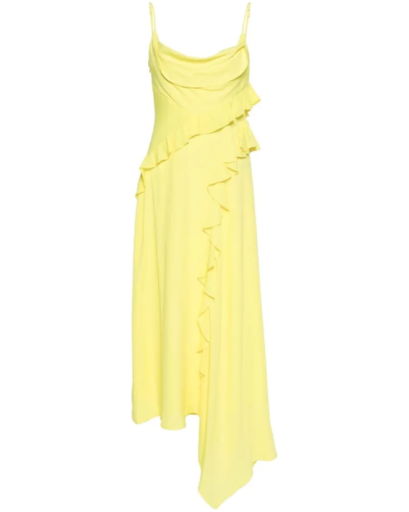 MSGM Asymmetrisches Kleid - Gelb Gelb