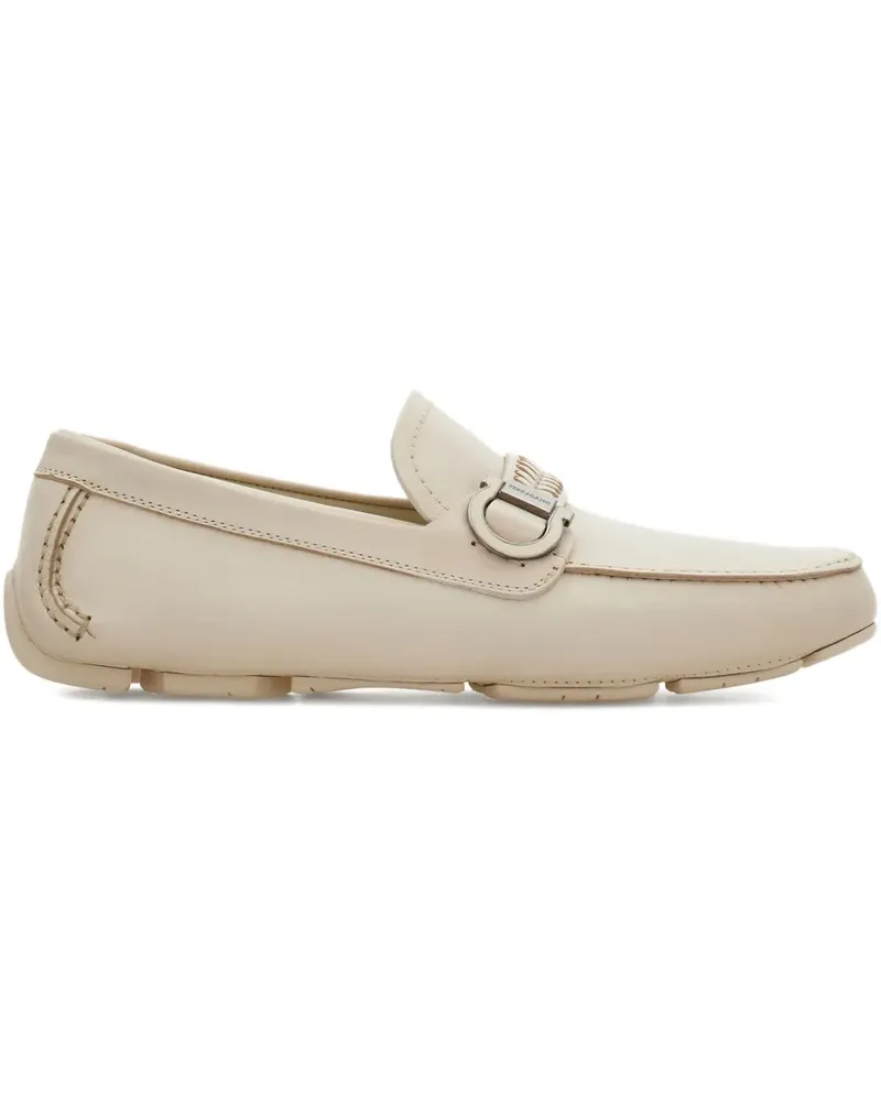 Ferragamo Loafer mit gewebtem Riemen - Nude Nude
