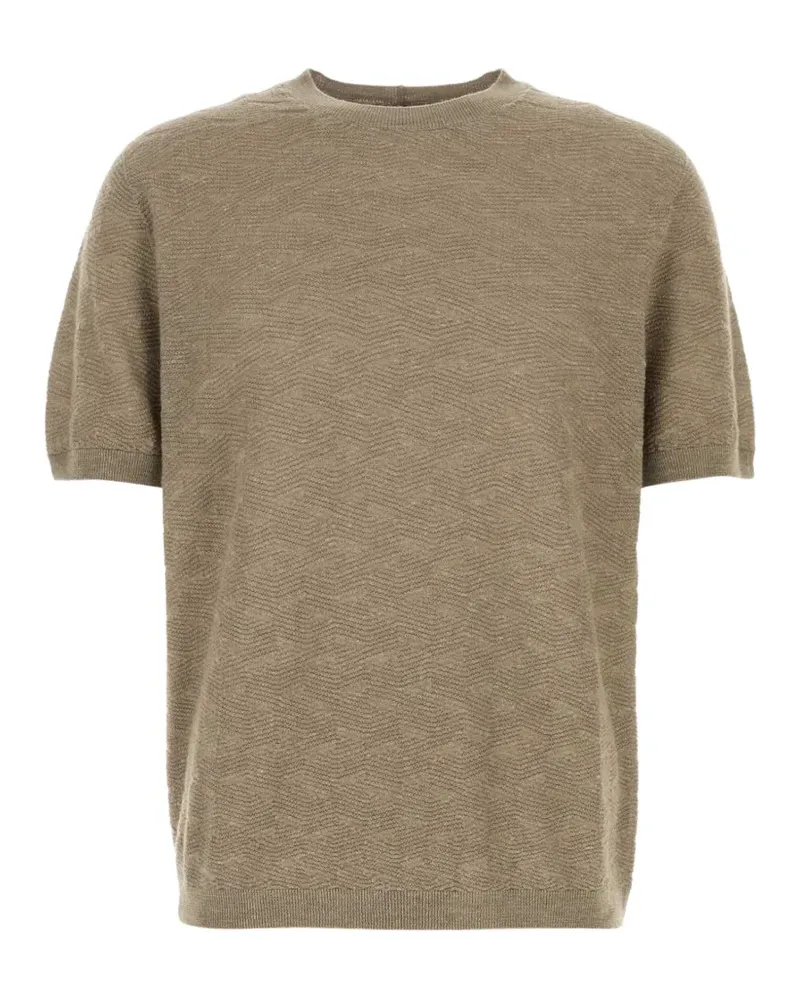 Giorgio Armani T-Shirt mit rundem Ausschnitt - Nude Nude