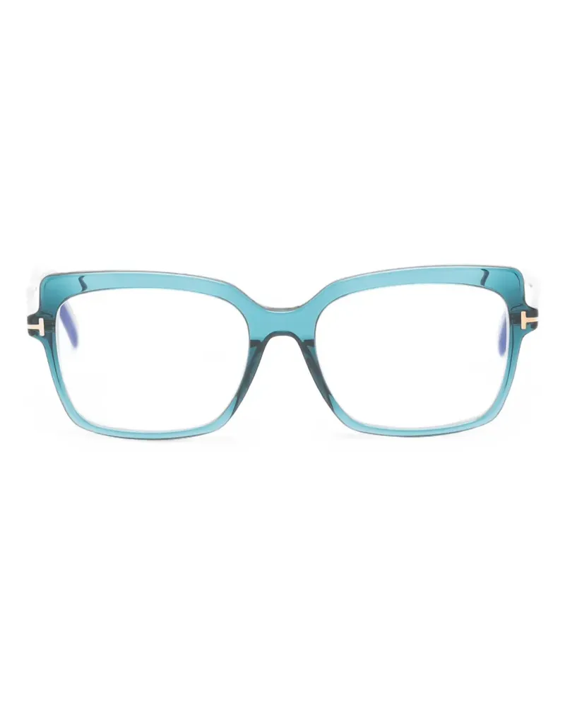 Tom Ford Brille mit eckigem Gestell - Blau Blau