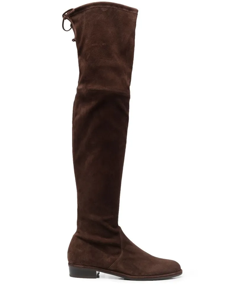 Stuart Weitzman Lowland Overknee-Stiefel 40mm - Braun Braun