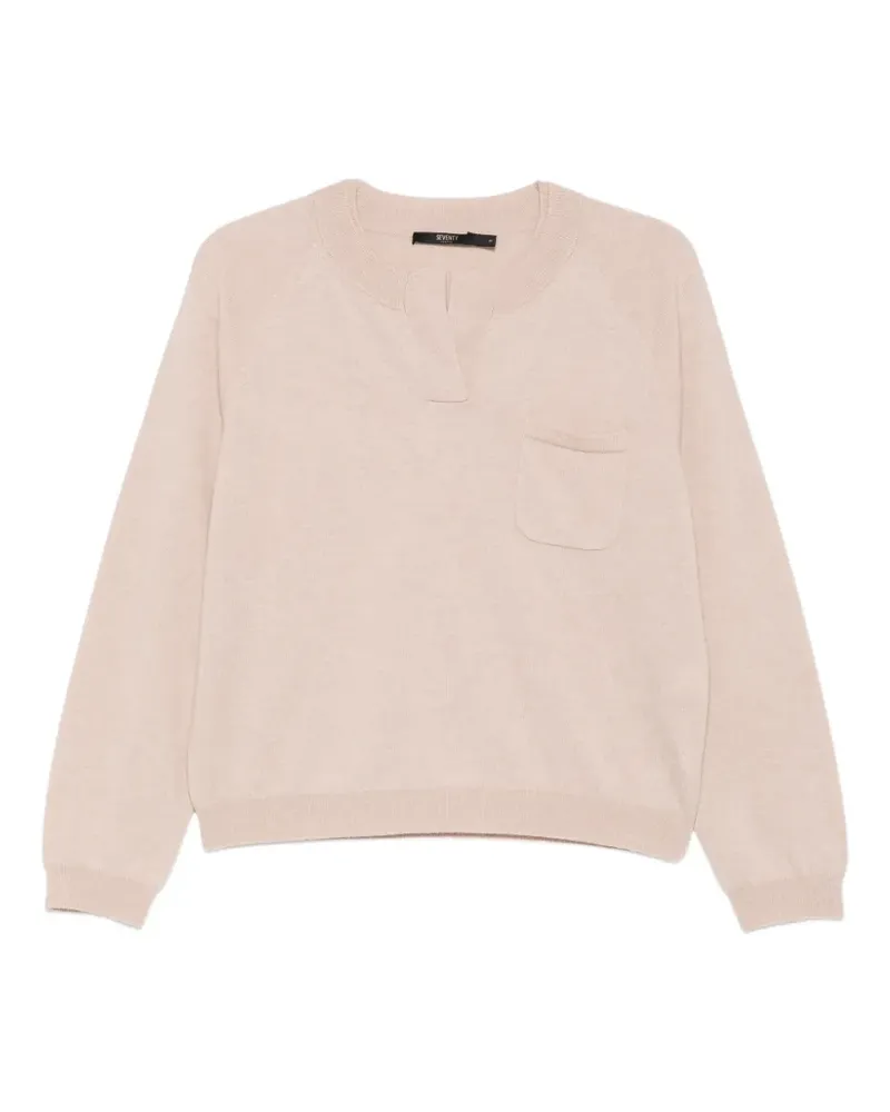 Seventy Pullover mit Brusttasche - Nude Nude