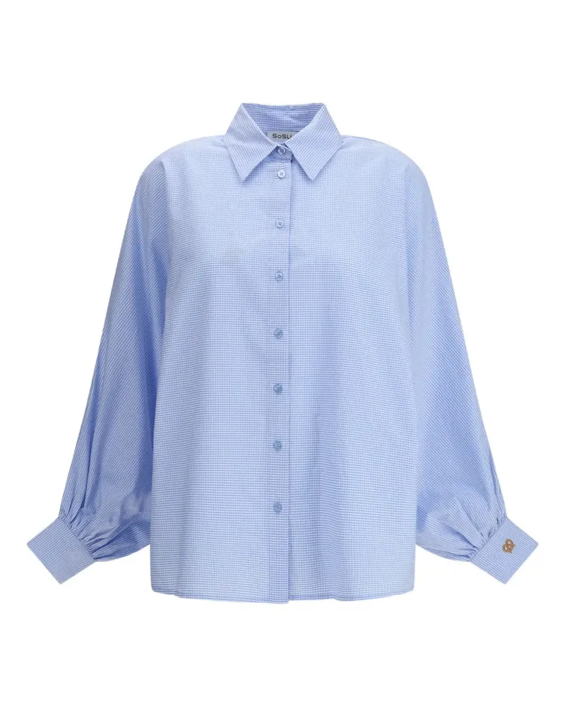 SoSUE Antonia Pretzel Hemd - Blau Blau