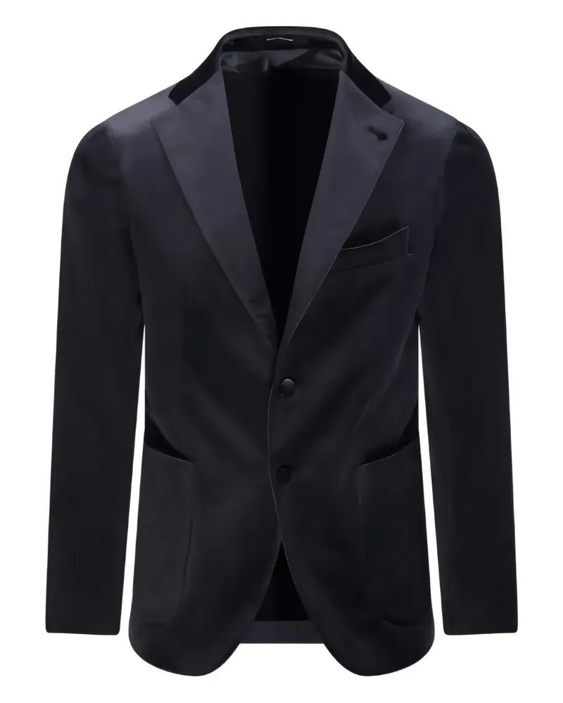Tagliatore Sakko mit fallendem Revers - Blau Blau