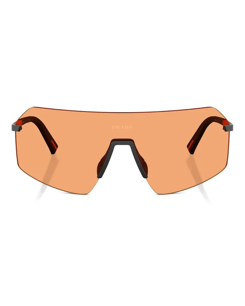 Prada B50S shield-frame sunglasses - Orange Orange