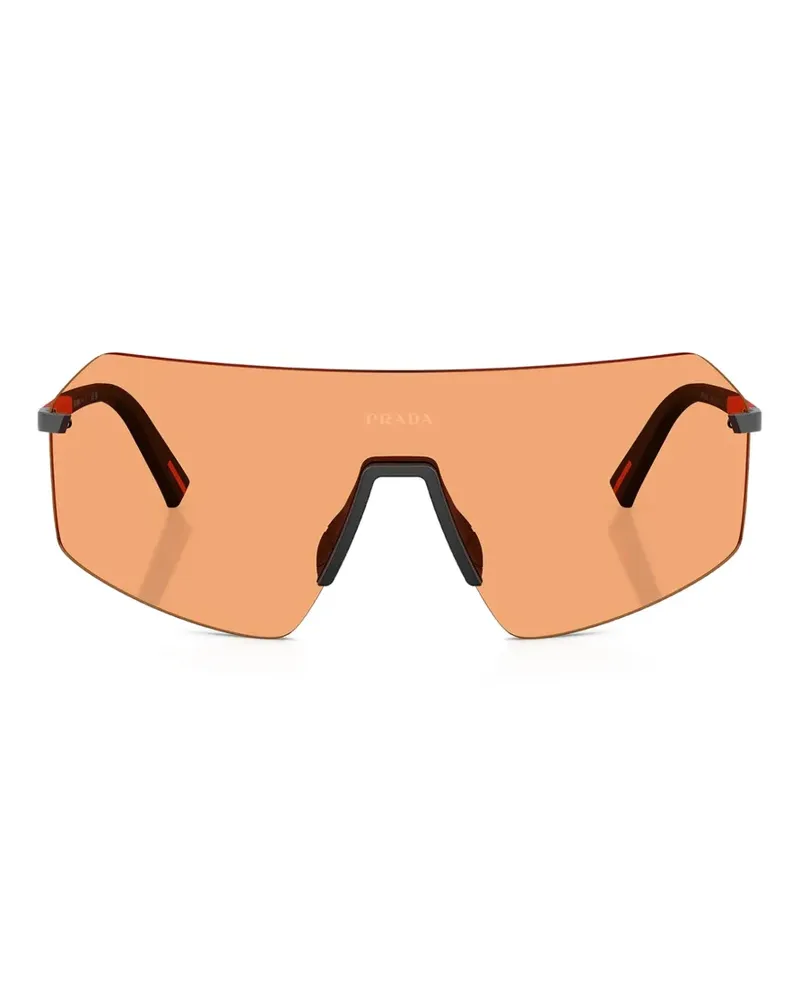Prada B50S shield-frame sunglasses - Orange Orange