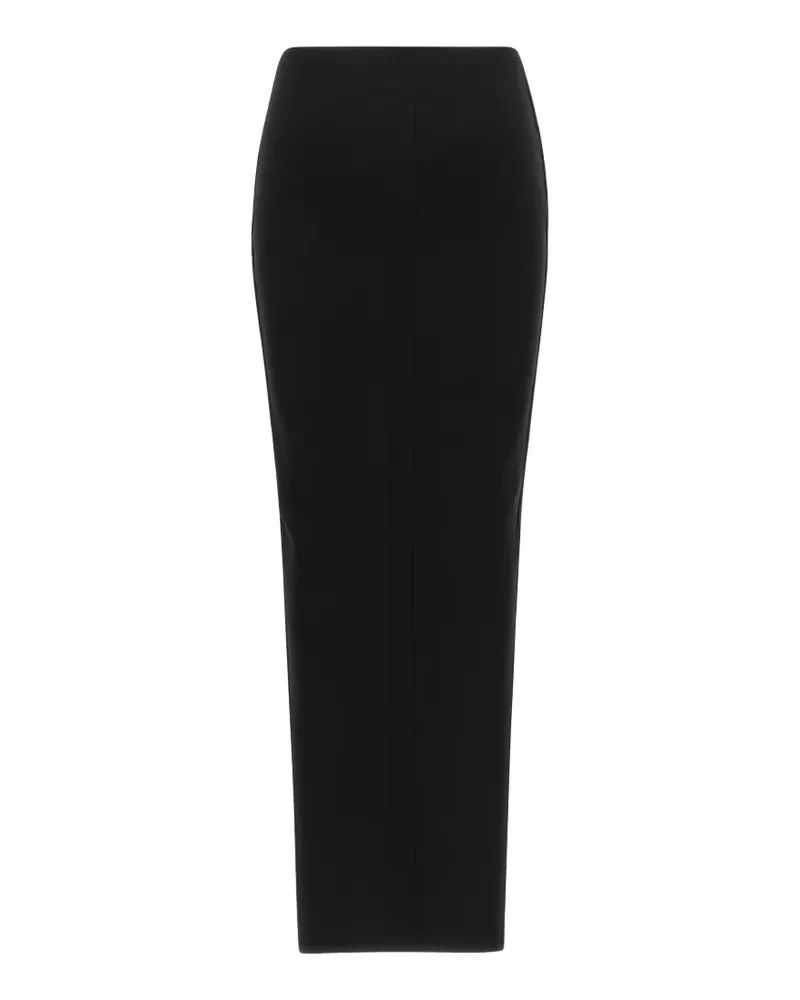 Rick Owens front-split knitted maxi skirt - Schwarz Schwarz