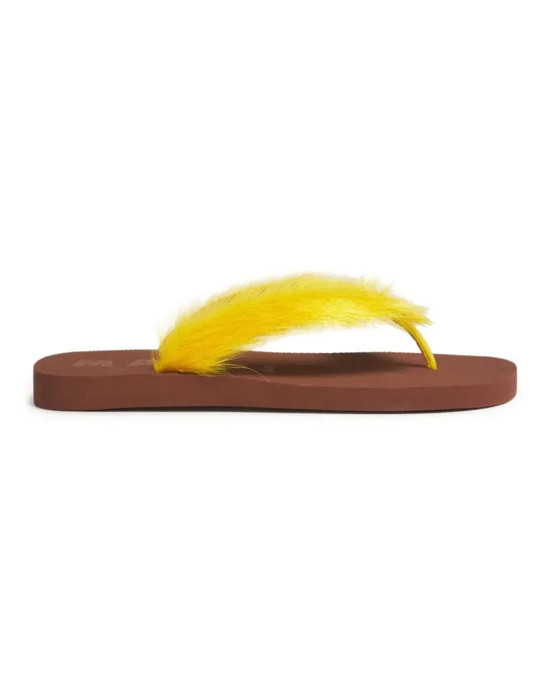 Marni Tread Flip-Flops mit Fußbett - Gelb Gelb