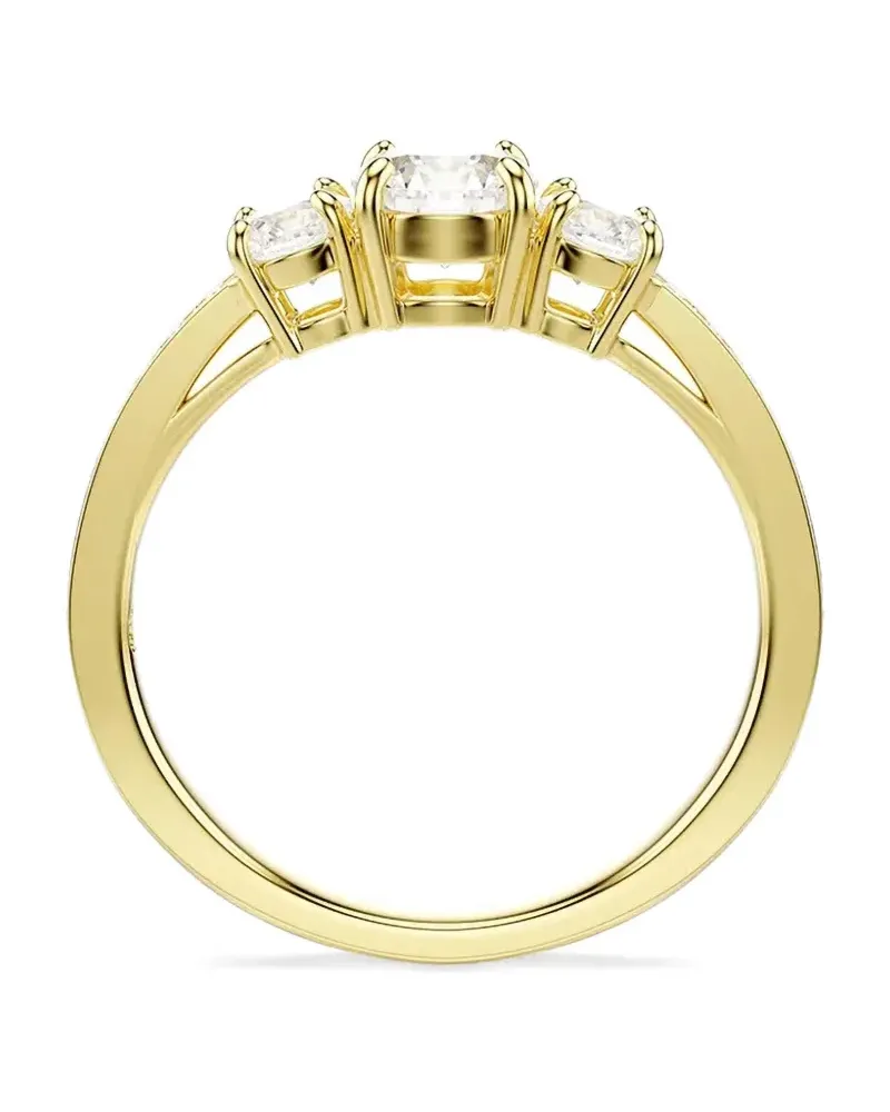 Swarovski Stilla Attract Ring mit 3 Steinen - Gold Gold