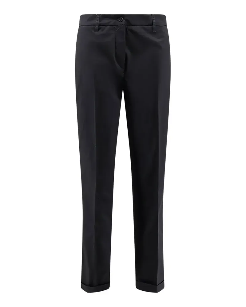 ASPESI pressed-stud turn-up trousers - Schwarz Schwarz