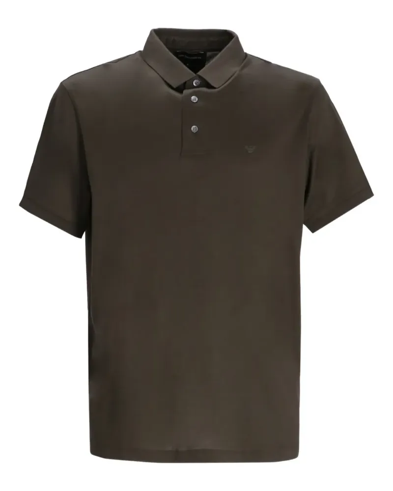 Emporio Armani Poloshirt mit Adler-Logo - Braun Braun